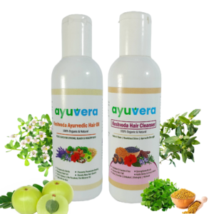AYUVERA KESH VEDA AYURVEDIC HAIR CARE COMBO (OIL + SHAMPOO)