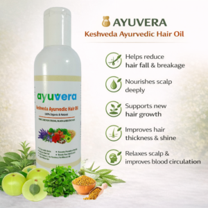 AYUVERA KESH VEDA AYURVEDIC HAIR CARE COMBO (OIL + SHAMPOO)