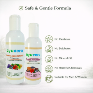 AYUVERA KESH VEDA AYURVEDIC HAIR CARE COMBO (OIL + SHAMPOO)