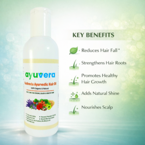 AYUVERA Kesh Veda Ayurvedic Hair Oil – Herbal Oil for Hair Fall Control & Healthy Hair