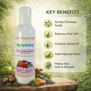 AYUVERA Kesh Veda Ayurvedic Shampoo – Gentle Herbal Hair Cleanser