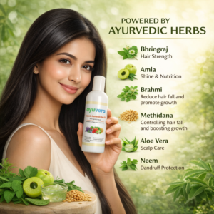 AYUVERA Kesh Veda Ayurvedic Hair Oil – Herbal Oil for Hair Fall Control & Healthy Hair