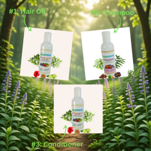 AYUVERA Kesh Veda Ayurvedic Hair Oil – Herbal Oil for Hair Fall Control & Healthy Hair